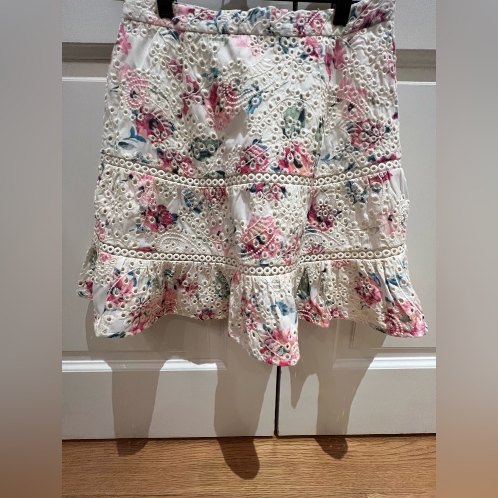 Ina Floral Eyelet Skirt